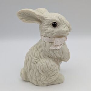 Russ Woodland Standing White Bunny Collectible Figurine Easter Spring Decor